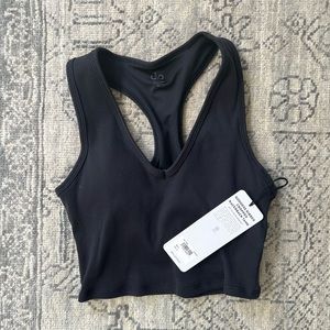 ❌sold❌ Alo Yoga Goddess Ribbed Cropped Racerback Tank Size S